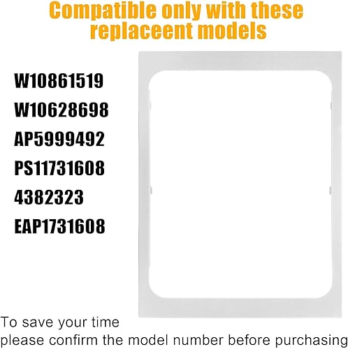 Miniatura 5 de W10861519 Reemplazo del marco de estante, estante de refrigerador Deli reemplaza 4382323, AP5999492, PS11731608, W10628698