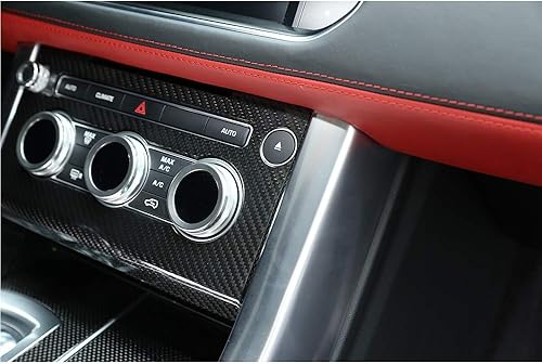 Miniatura 2 de YIWANG - Cubierta de fibra de carbono para panel de aire acondicionado del centro del coche, 1 unidad, para Land Rover Range Rover Sport 2014-2017