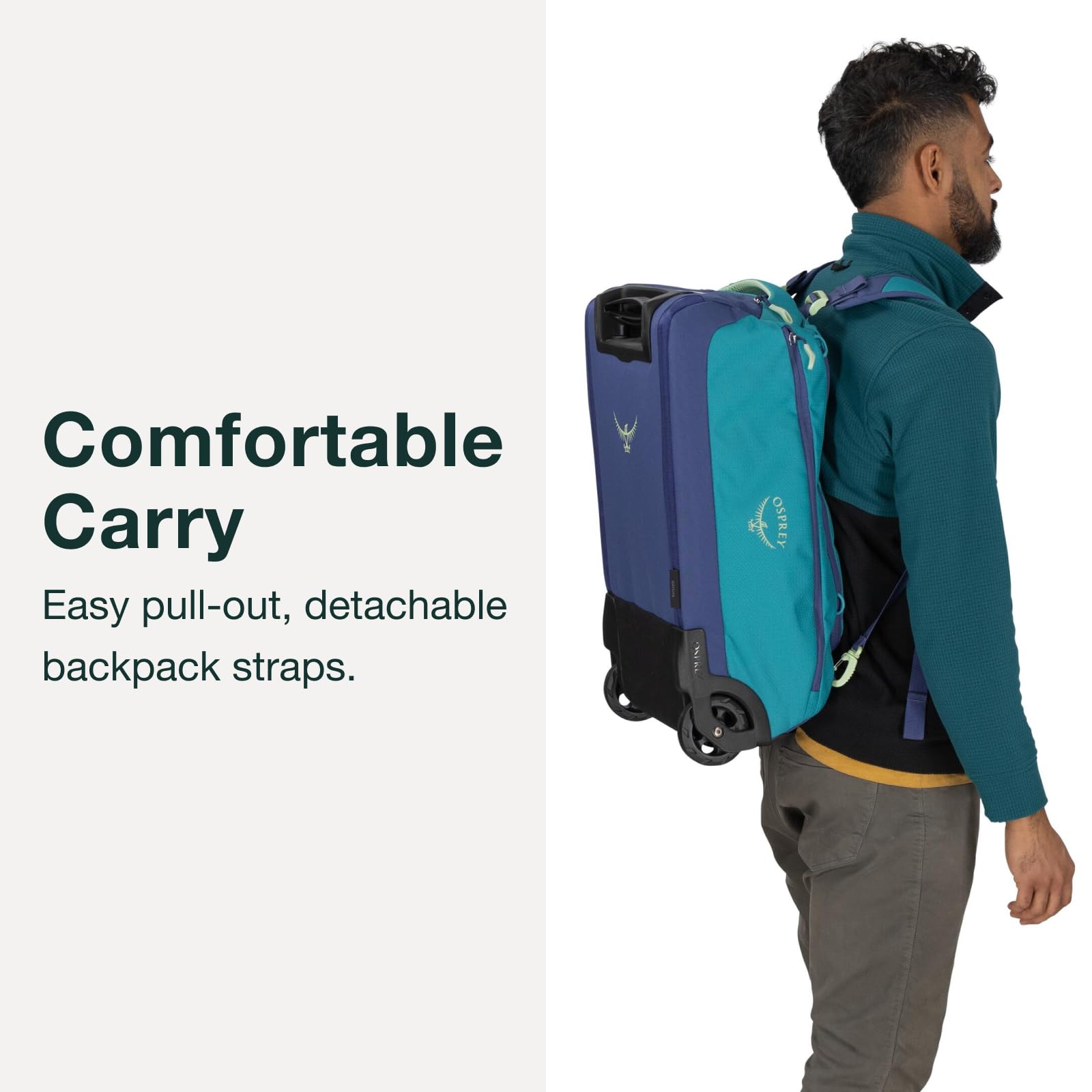 Osprey Daylite Carry-On Wheeled Duffel 40 - Black O/S, Kolor: czarny, Talla única, zwykły