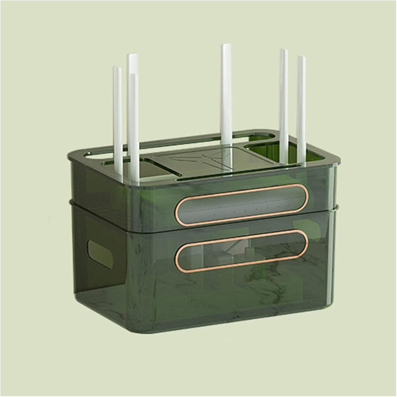 Wielowarstwowe pudełko do przechowywania kabli, organizer do routera WiFi, na przewody, dekodery telewizyjne i elektronikę, 31,5 x 22 x 20 cm, uporządkuj swoją przestrzeń!