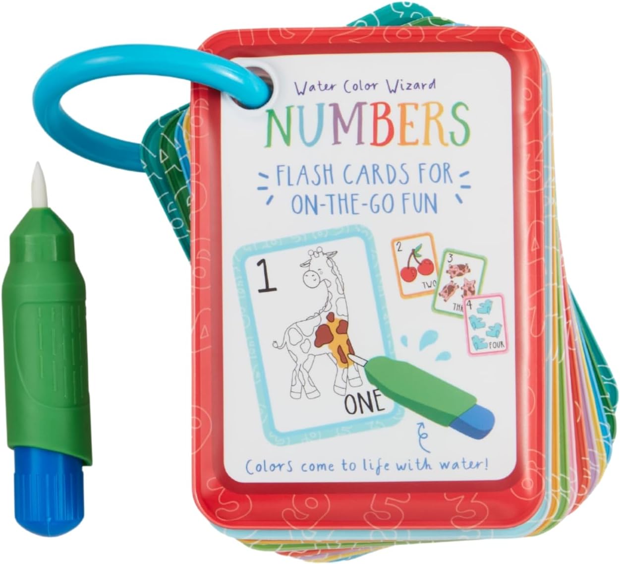 Water Flash Cards Numbers