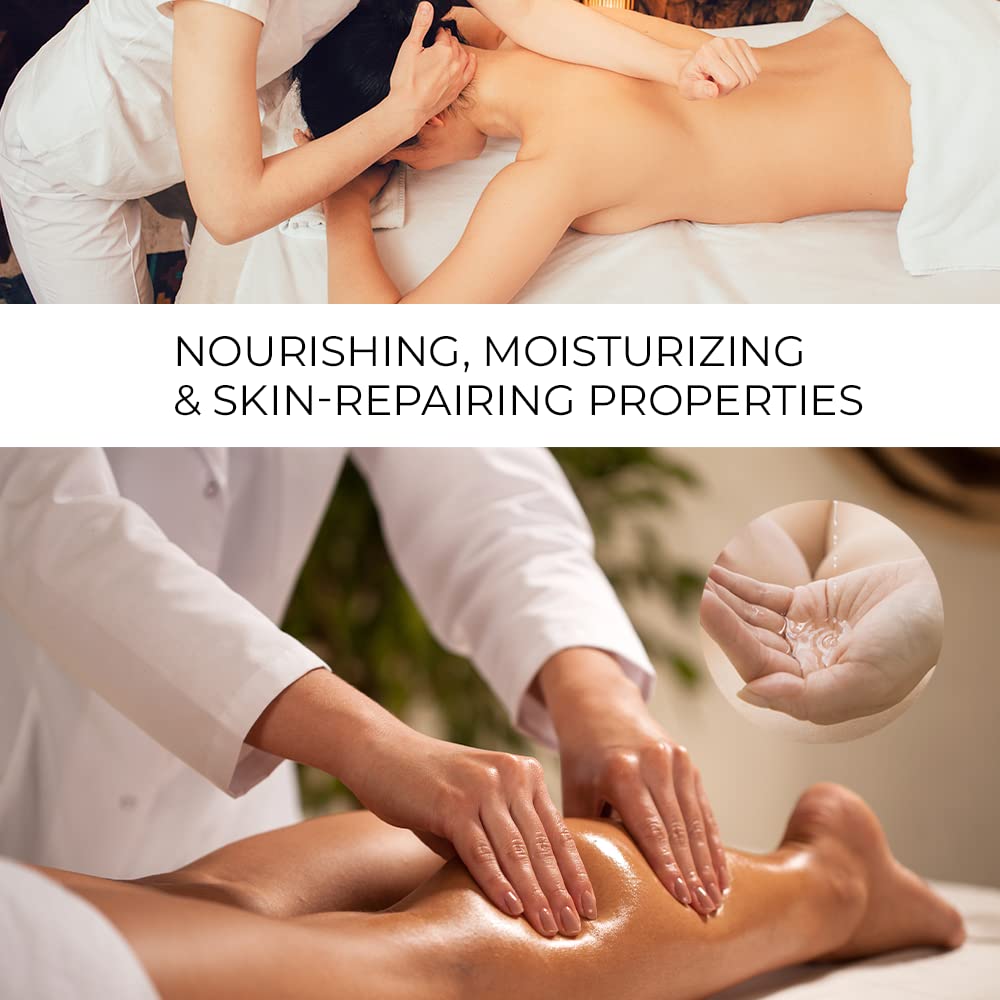 Olio da Massaggio Professionale + Dispenser Gratis - Formato Economico - Ideale per Aromaterapia, Terapia Fisica e Trattamenti SPA - L'Esperienza di Massaggio che Stavi Aspettando - 1000 ml