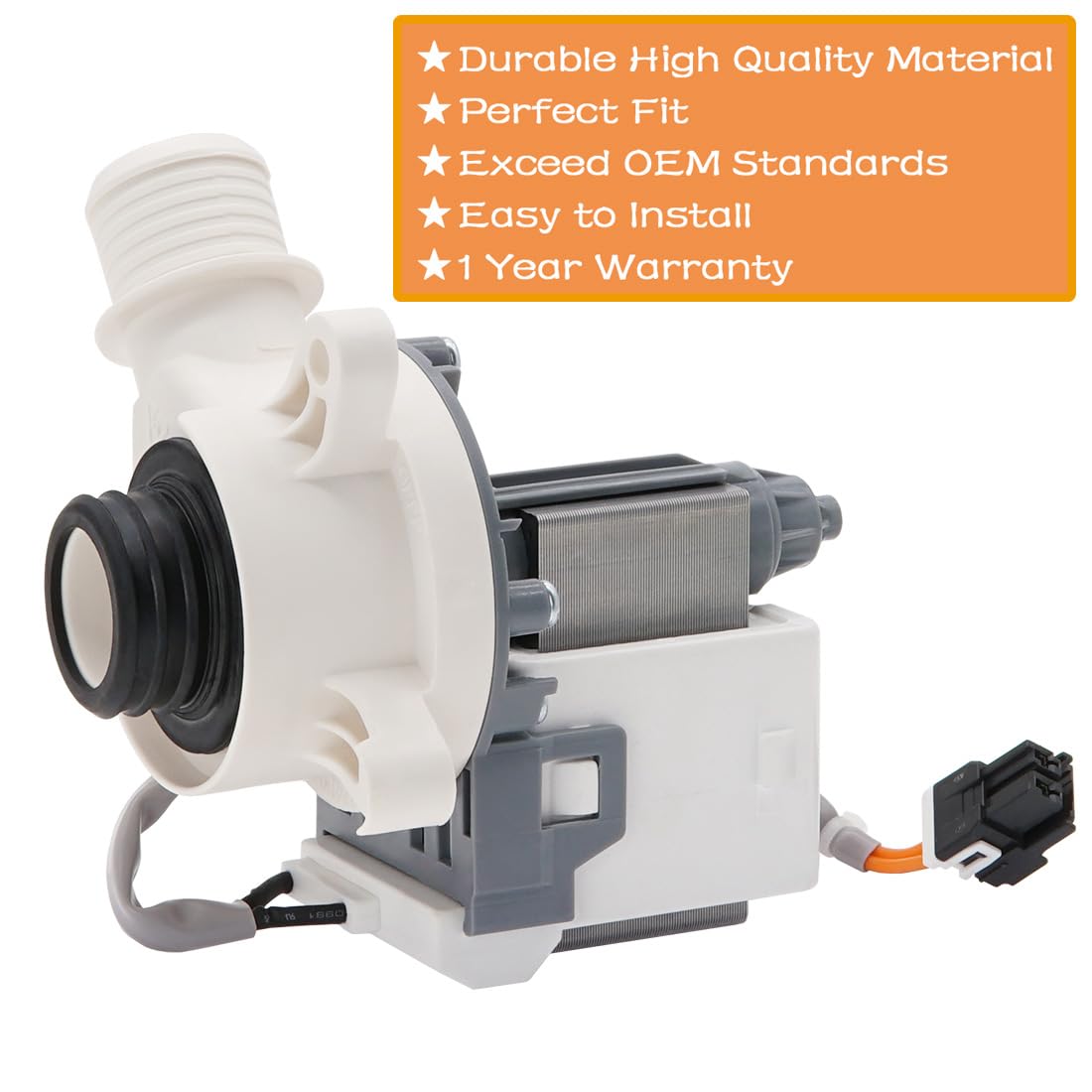 B403A01 Washer Drain Pump By SupHomie Compatible