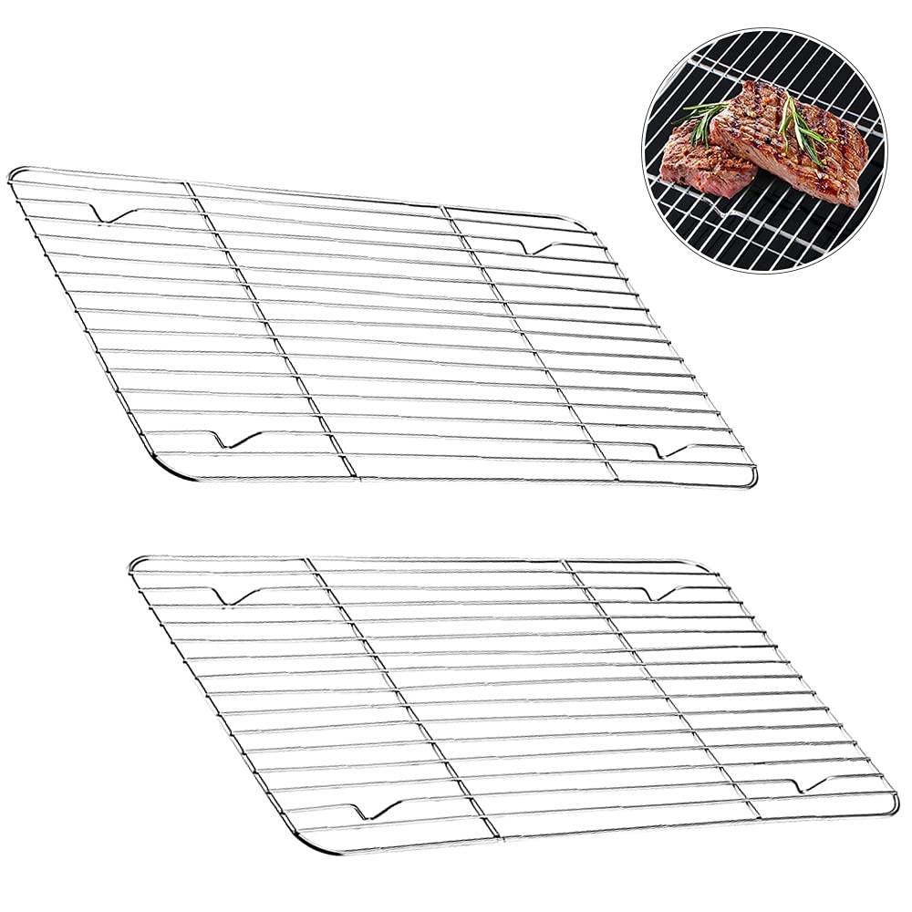 2 Pièces Grille Cuisson Acier Inoxydable,Grille Refroidissement