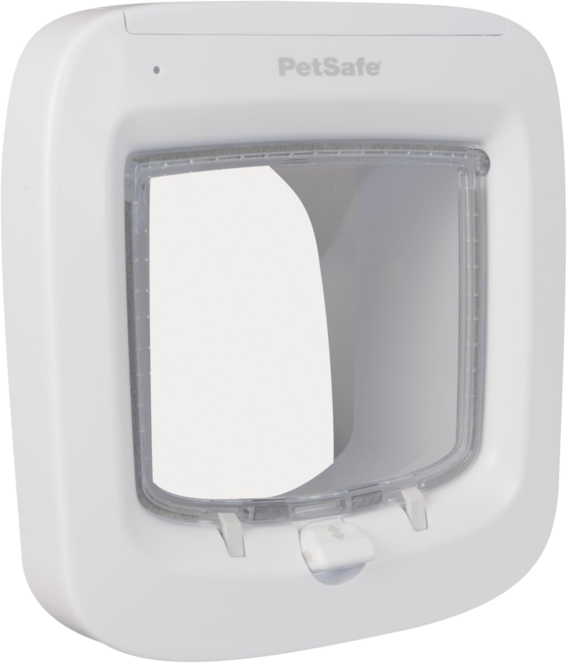 PetSafe, Microchip Activated Cat Flap, Exclusive Entry, Easy Install, 4 Way Manual Locking, Energy Efficient, Draught Excluder, Convenient - White