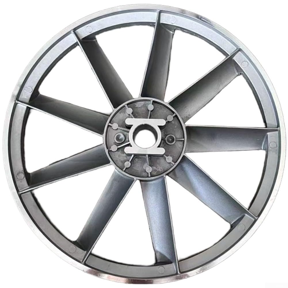 Poulie de moteur en aluminium pour compresseur d'air, poulie de courroie de volant d'inertie de 350 mm avec alésage conique (28-29 mm), compatible avec courroies de type B