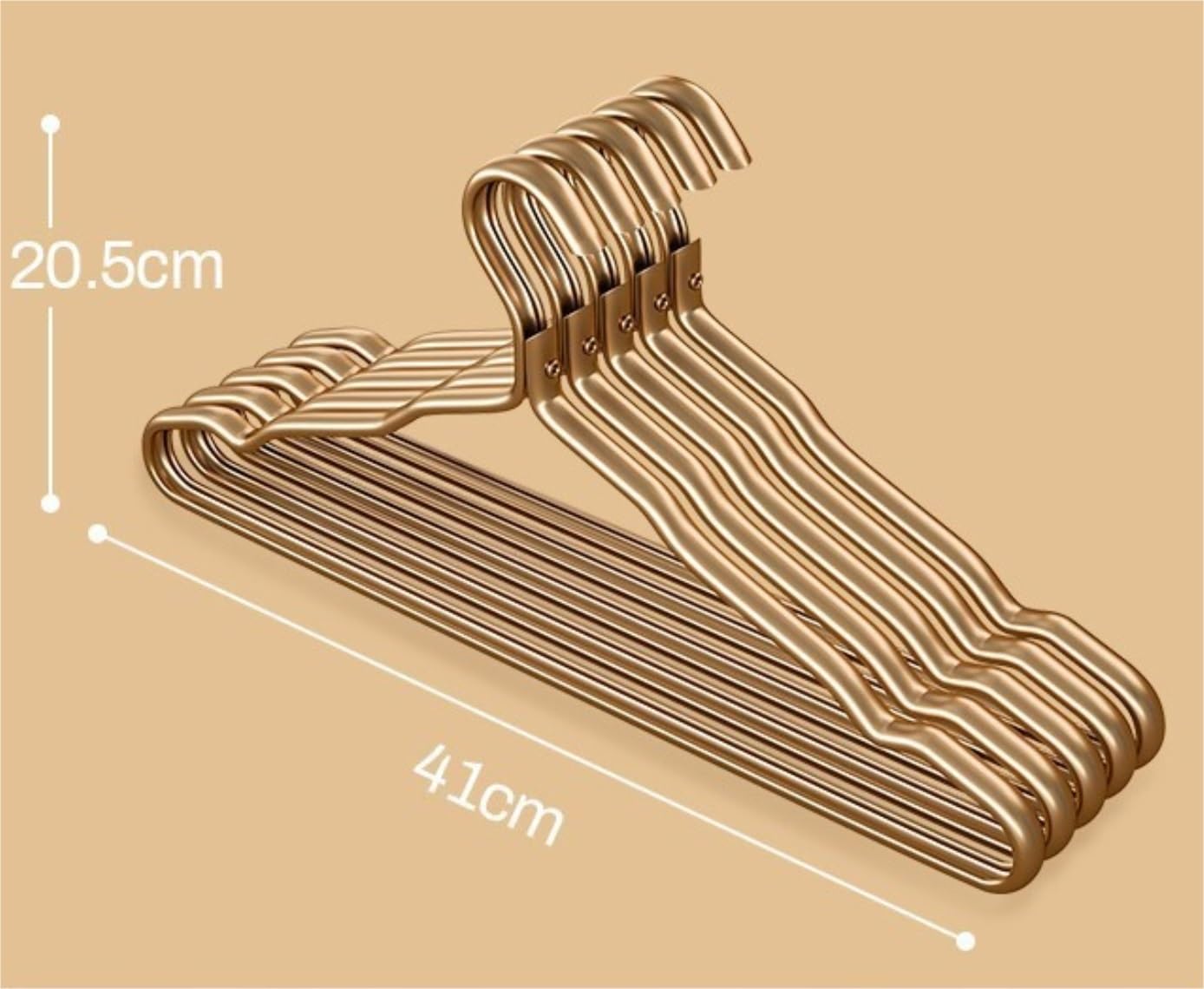 Kleiderbügel Kleiderbügel Aus Aluminiumlegierung, Hemd- Und for Jacken, Hosen Bügel(Grey,20pcs)