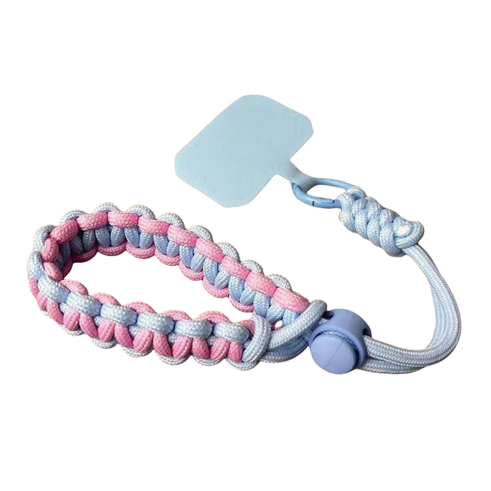 MOJNSERGU Adjustable Phone Wrist Strap with Tether Tab, Cell Phone Lanyard Wristlet, Light Blue, 1