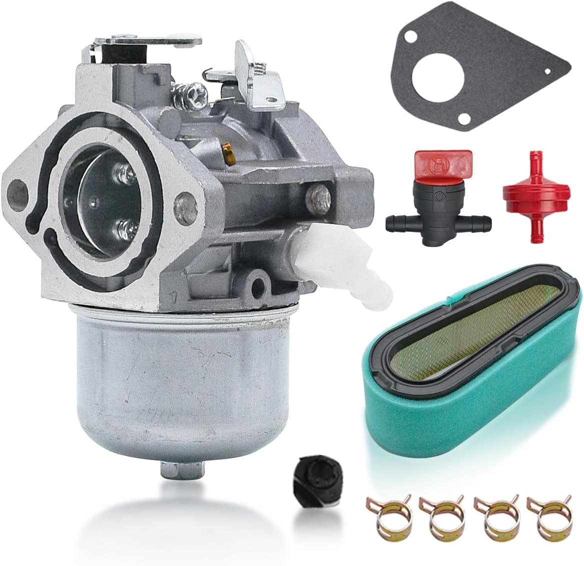692684 Carburetor Kit Fits for 692684 495780 494886 499074 696461 Compatible with 194702 195707 176432 254707 286702 Engine with Air & Pre Filter