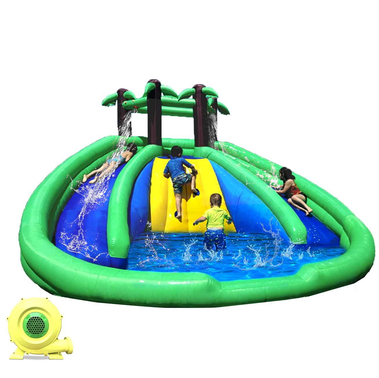 Buy HuaKastro 13.5 x 12 FT Inflatable Waterslide Bouncy Castle with
