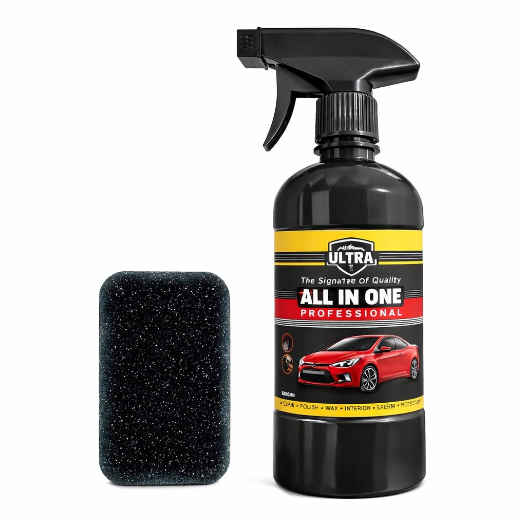 All in One Multipurpose Liquid Polish, 250mL with Applicator Pad | For Car, Motorbike, Scooter, Household & Office Care, High Gloss, Easy Application, Interior & Exterior Surfaces