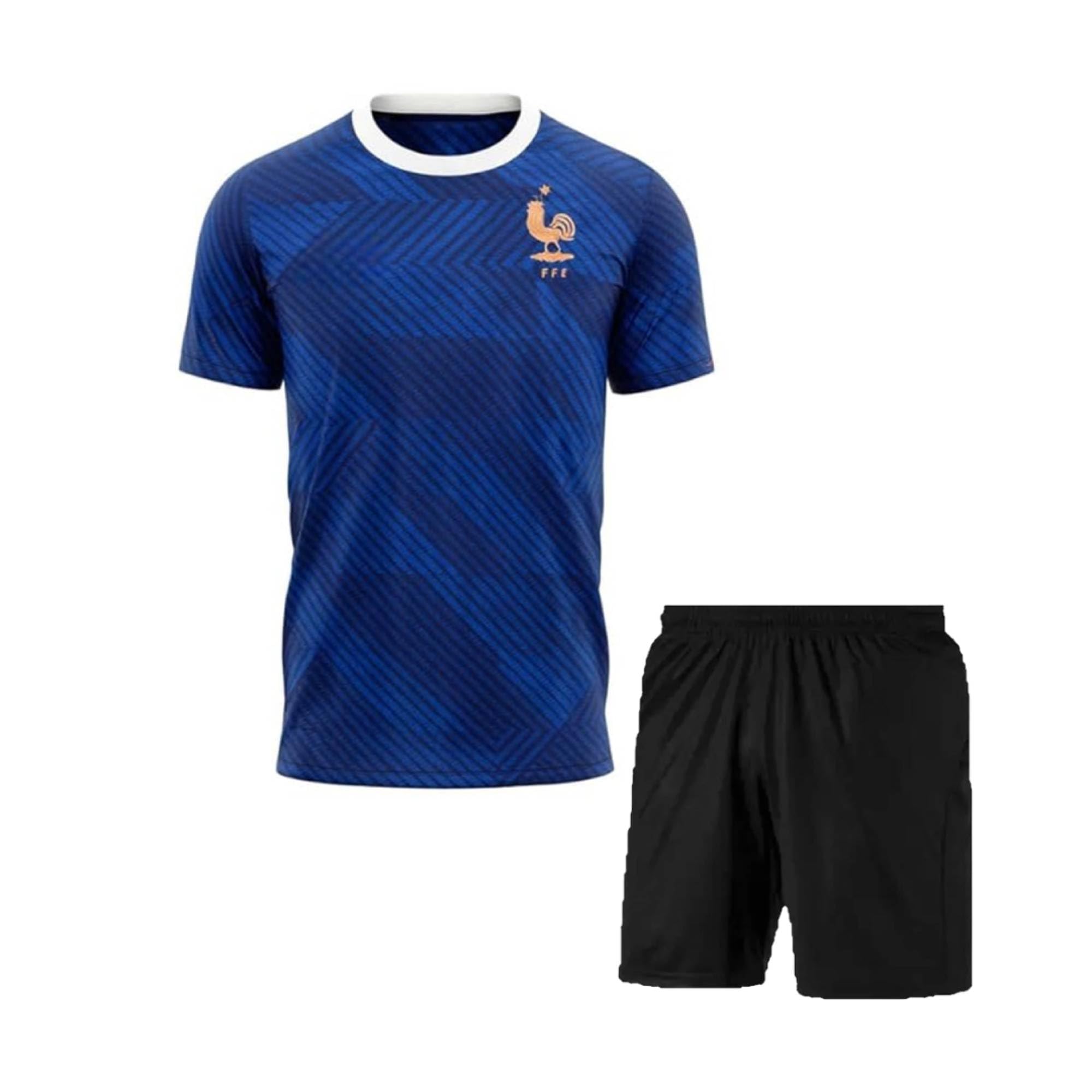New Mbappe Football Halfsleeve Jersey with Shorts for (Boys,Kids,Men)-picture-17