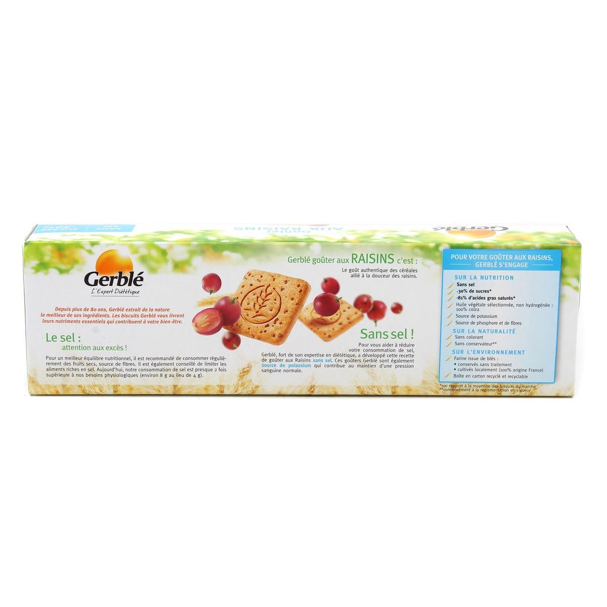 GERBLÉ - Gerblé Goûter Aux Raisins, 360G - 360G - Lot De 4 - Vendu Par Lot