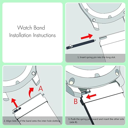 Miniatura 8 de Fintie - Correas deportiva de nailon suave de 0.87pulgadas compatibles con Samsung Galaxy Watch 3 de 1.77pulgadas, Galaxy Watch 1.81pulgadas, Gear