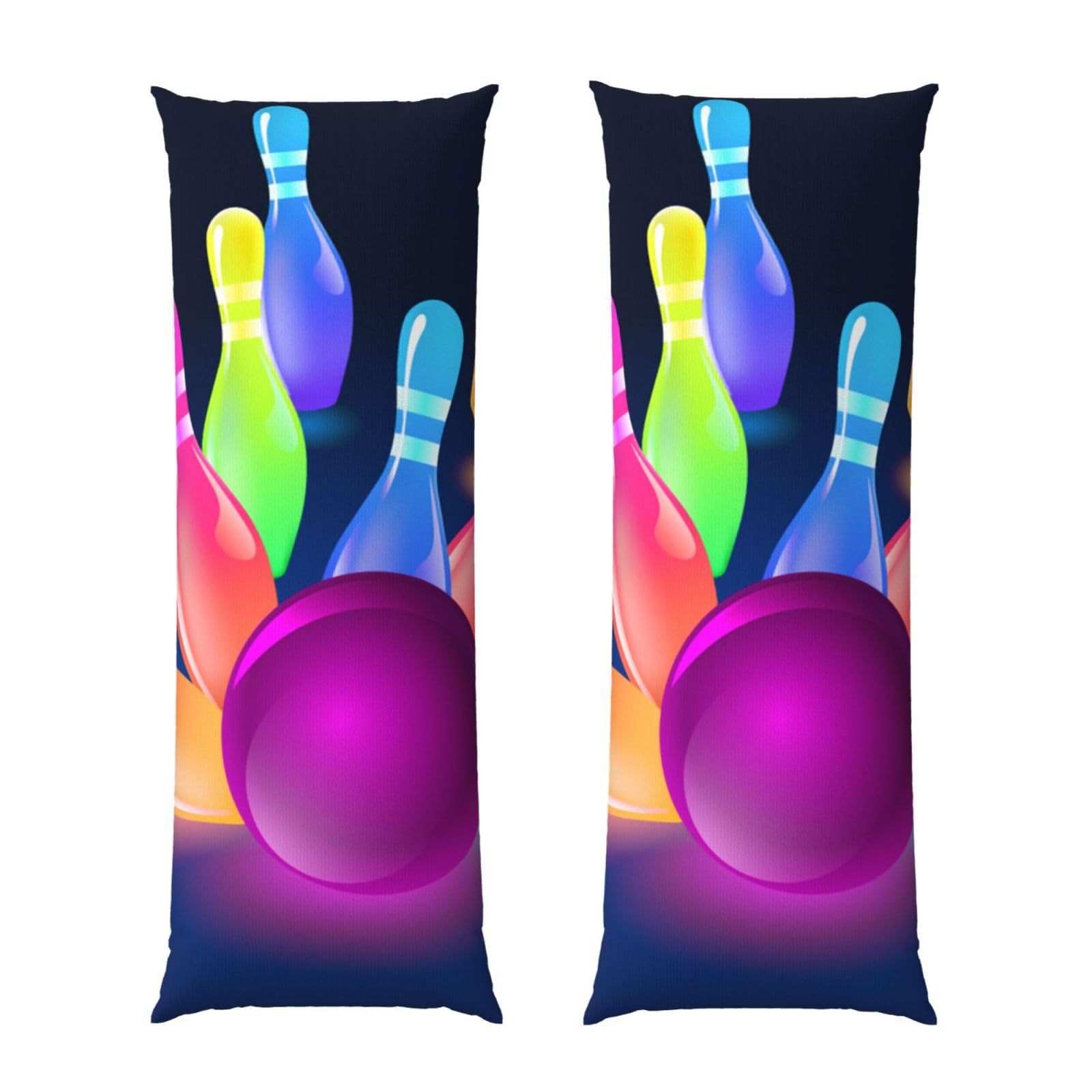 Taie d'oreiller motif boules de bowling 50,8 cm, cadeau pour joueur