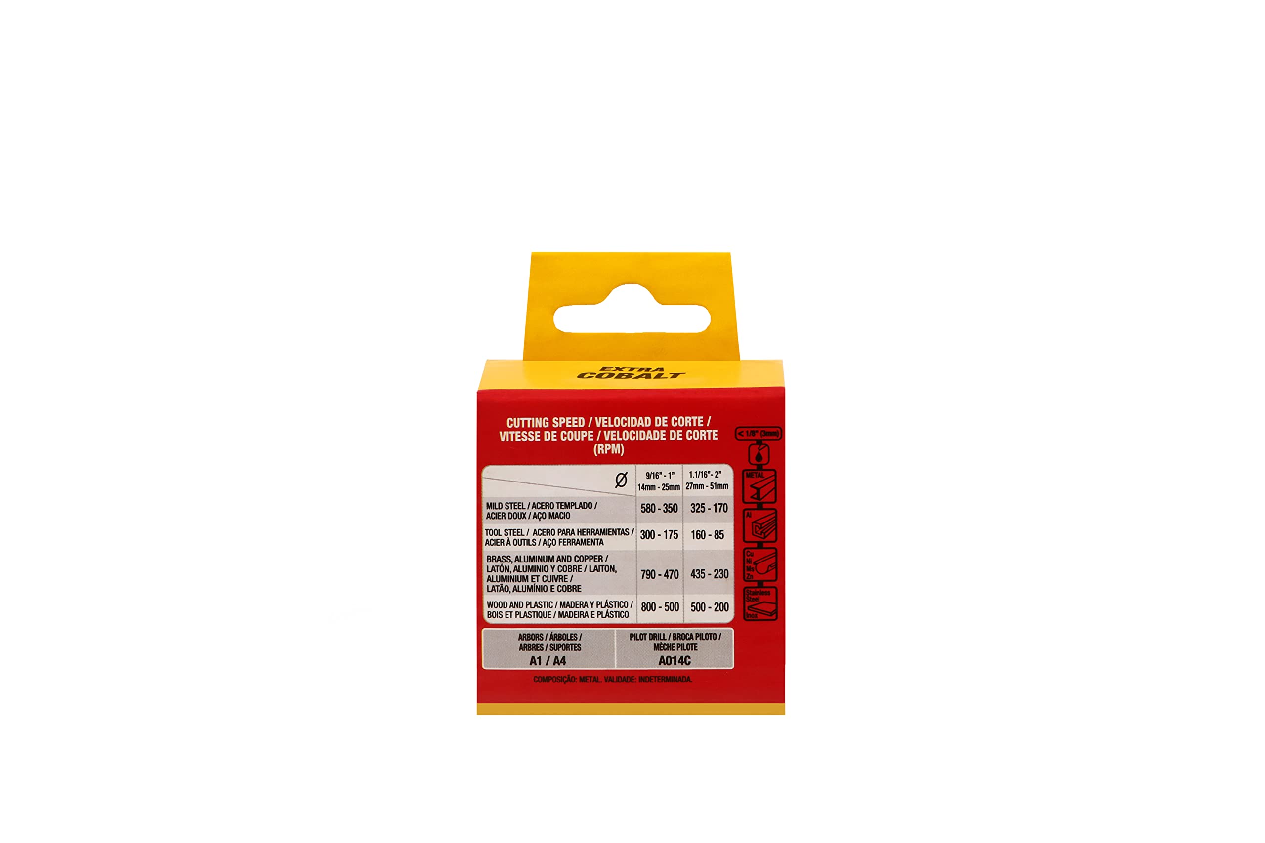Starrett HSS FCH2532-6 - Juego de 6 sierras perforadoras bimetálicas de cobalto de corte rápido, para chapa de acero inoxidable suave, madera, plástico, varios materiales, 20 mm
