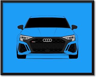 CUSTOMIZABLE COLOR: Audi RS3 8Y (2022-Present) Inspired Poster Print Wall Art Decor Handmade (Unframed)