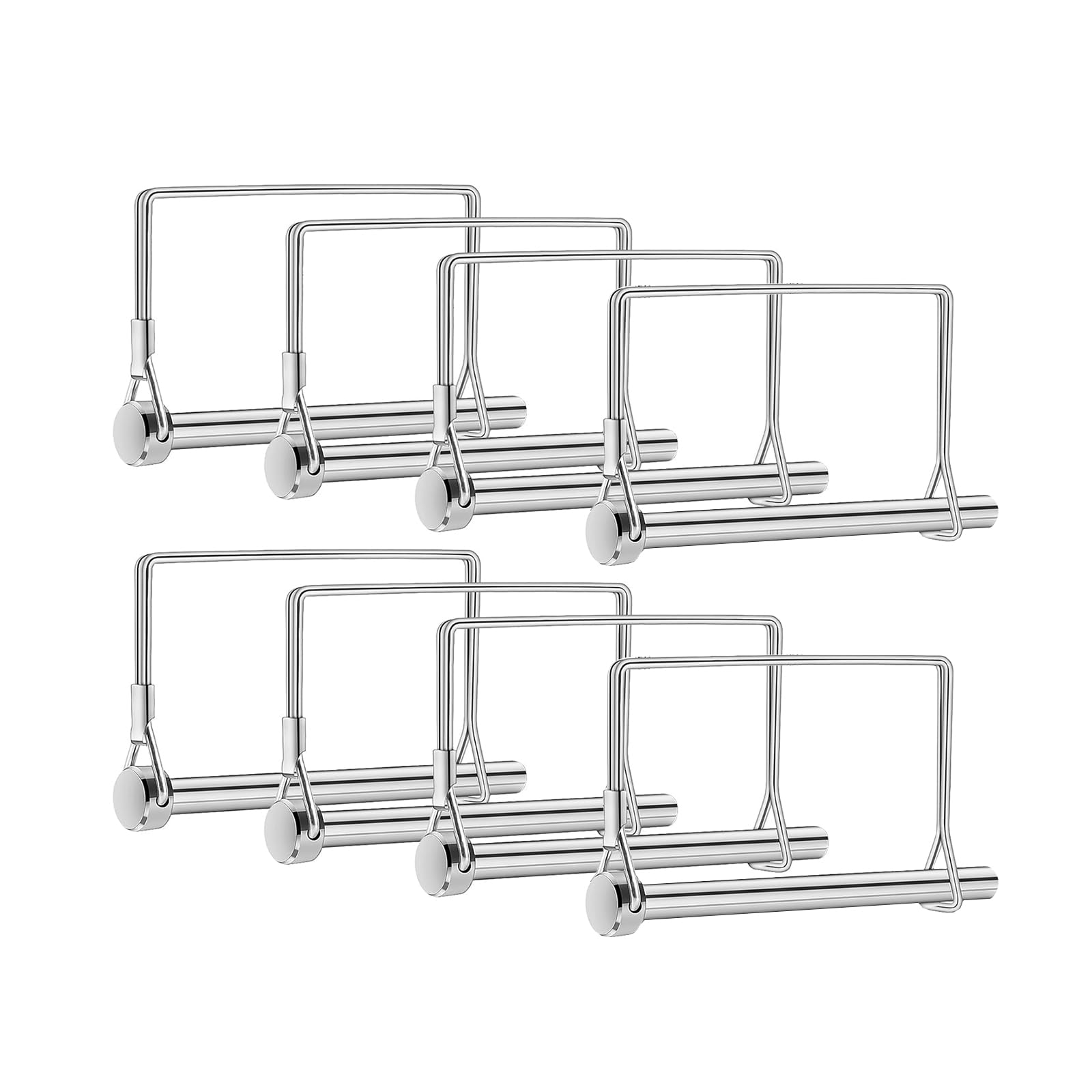 8 PCS Trailer Pin 1/4x4In Heavy Duty Square Hitch Pin Secure Wire Locking Coupler Pin Durable Locking Pin Safety Locking Pin Utility PTO Pin Farm