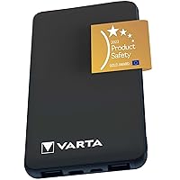VARTA Power Bank 10000mAh, Batteria Esterna Power on Demand con 4 porte (1x Micro USB)