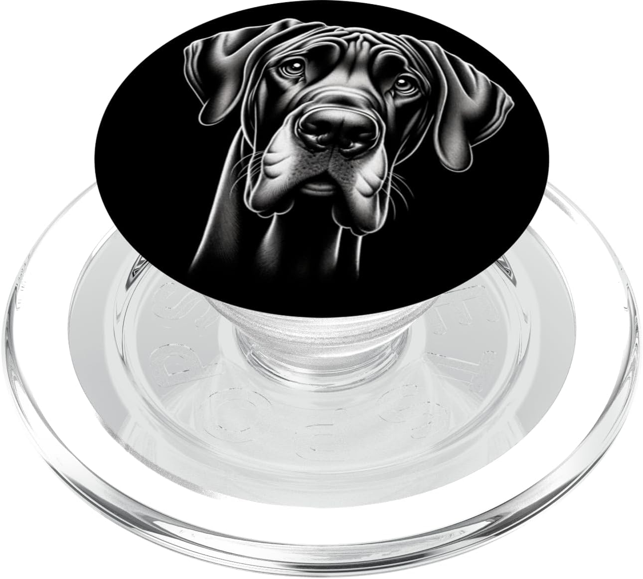 Goofy Giant Adorable Large Gentle Dog Lover Great Dane PopSockets MagSafe PopGrip for iPhone