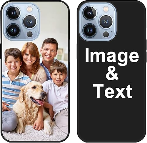 Styletify Funda de teléfono personalizada para iPhone 13 Pro, funda de silicona personalizada a prueba de golpes, funda de teléfono personalizada de