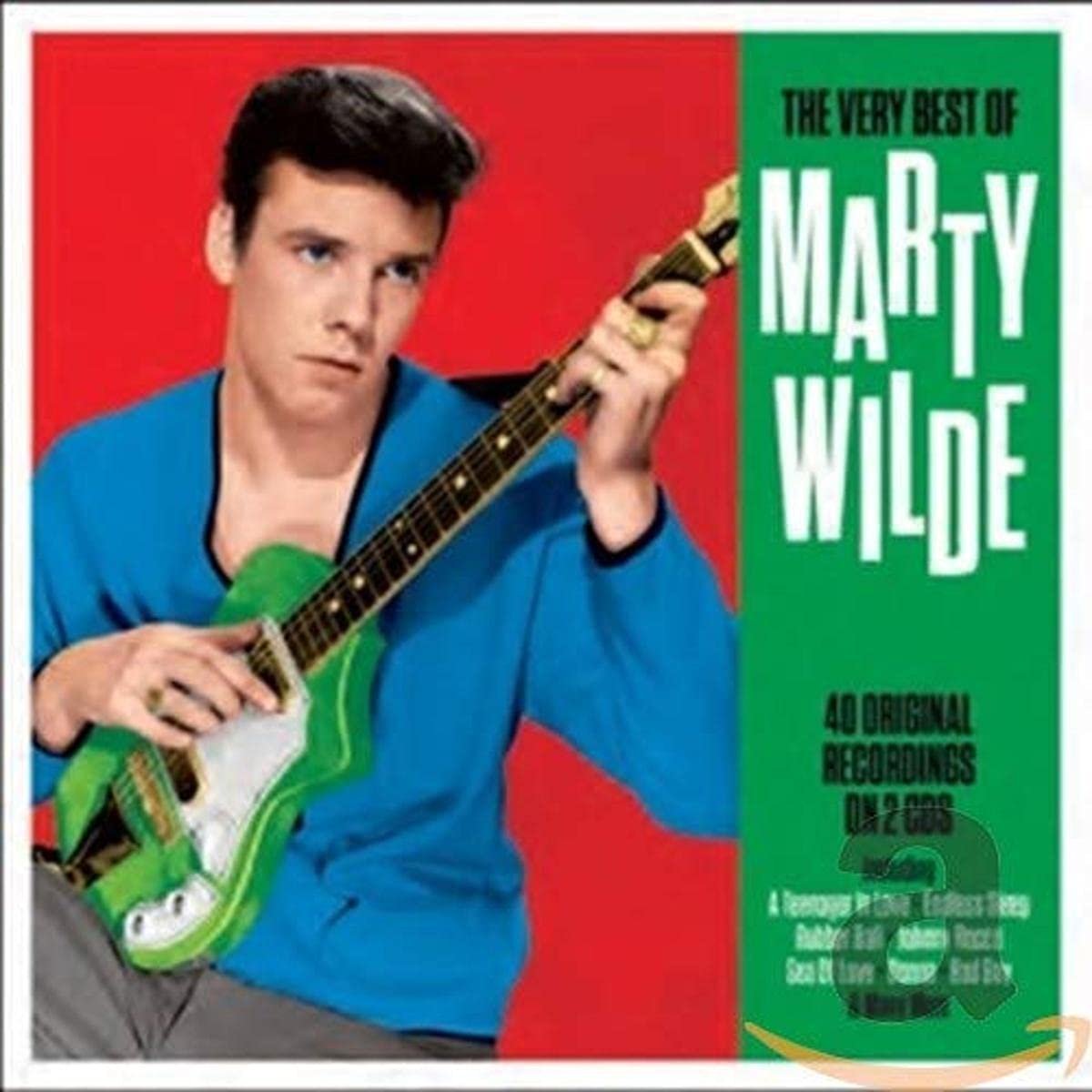 THE VERY BEST OF MARTY WILDE - 2 CD BOX SET - TEENAGER IN LOVE & MORE