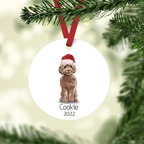 Vista 2 de Adorno Golden Retriever, adorno personalizado para perro, adorno personalizado Golden Retriever, regalo del propietario de Golden Retriever, Golden