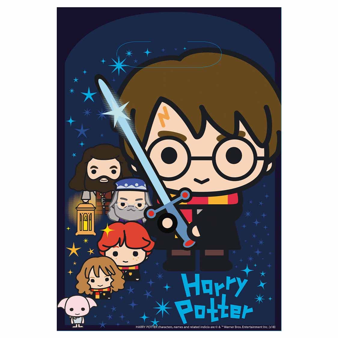 Amscan 9912928 - Harry Potter Birthday Party Paper Loot Bags, Multicolor, 8 Pack