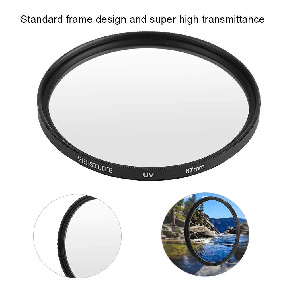 UV Filter,EBTOOLS Univesal Ultra Slim UV Filter Lens Protecting Filters Replacement for DSLR Cameras (67mm) - Image 4