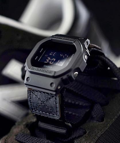 Miniatura 2 de Correa de reloj de 0.630 in para Casio G-Shock DW5600/8900, GA100/110/120, GD100/110/120, GW6900, GWM5610, correa de reloj de nailon con tres