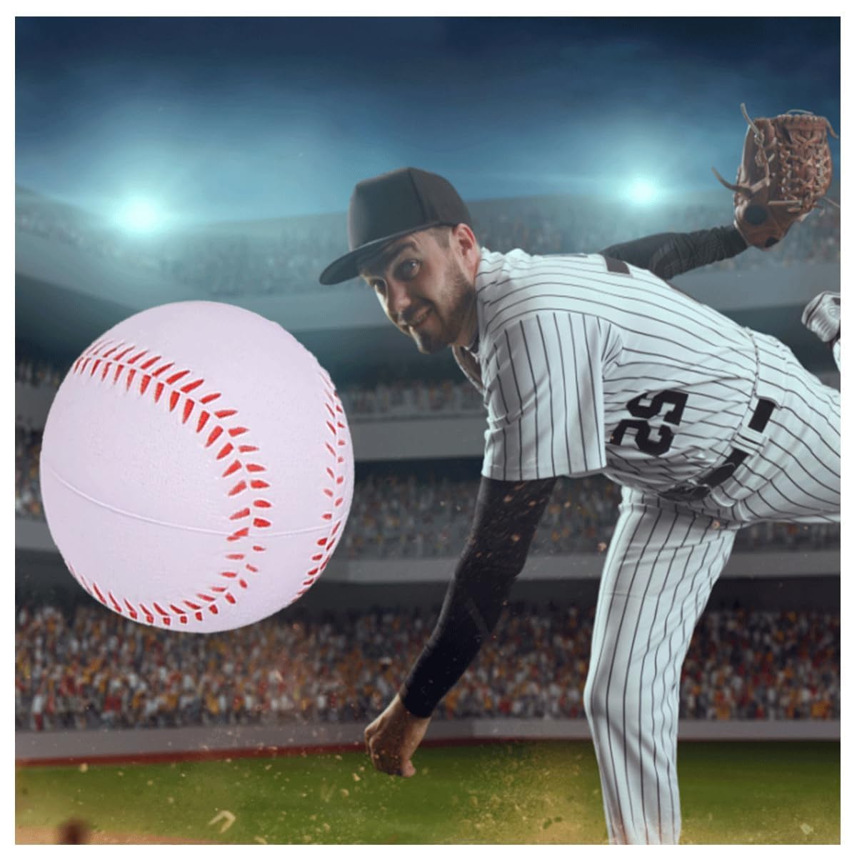 Palla di Spugna in Schiuma 15pcs Palline Morbide Baseball PU