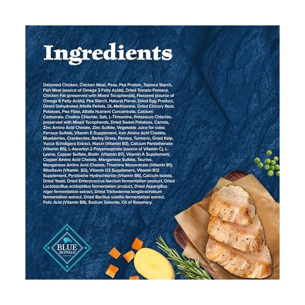 Blue Buffalo Wilderness Adult Hochprotein-Trockenfutter für Hunde mit echtem Huhn, getreidefrei, natürlichen Inhaltsstoffen, Huhn, 10,9 kg Beutel – Bild 6