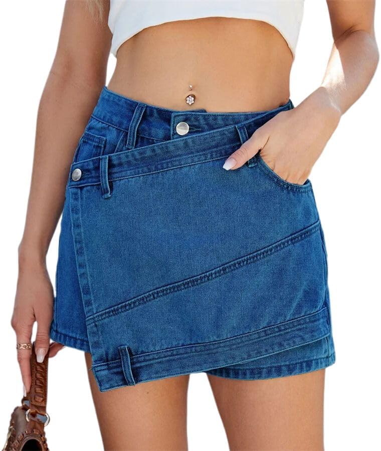 Denim Shorts Women Summer Casual Washed Jean Shorts