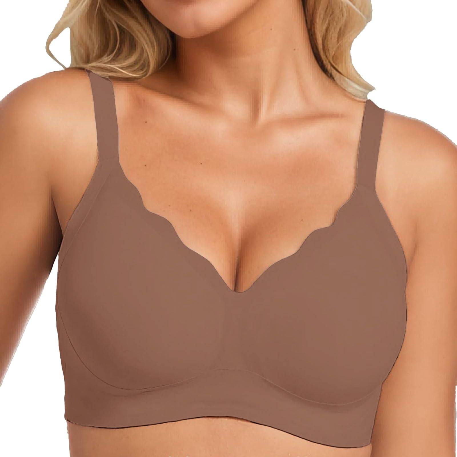 3er Pack Sport BH Set Damen Ohne Bügel Push Up Starker Halt