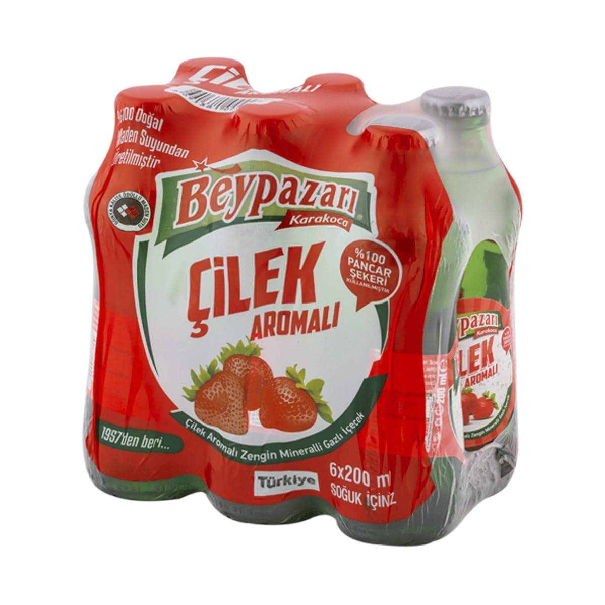 Beypazarı Çilekli Maden Suyu (6x200ml)