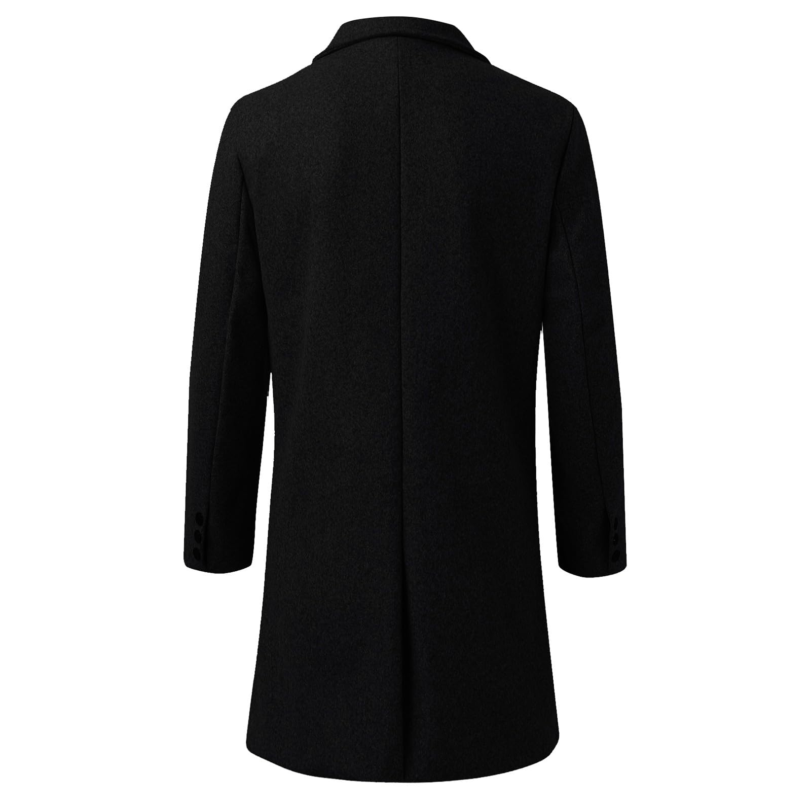 Fulidngzg Cappotto Uomo Invernale Lungo In Lana Cotone Con Colletto E Bottoni Giacca Primaverile Elegante Vento Caldo Trench Casual Leggero Mezza Stagione Per Lavoro