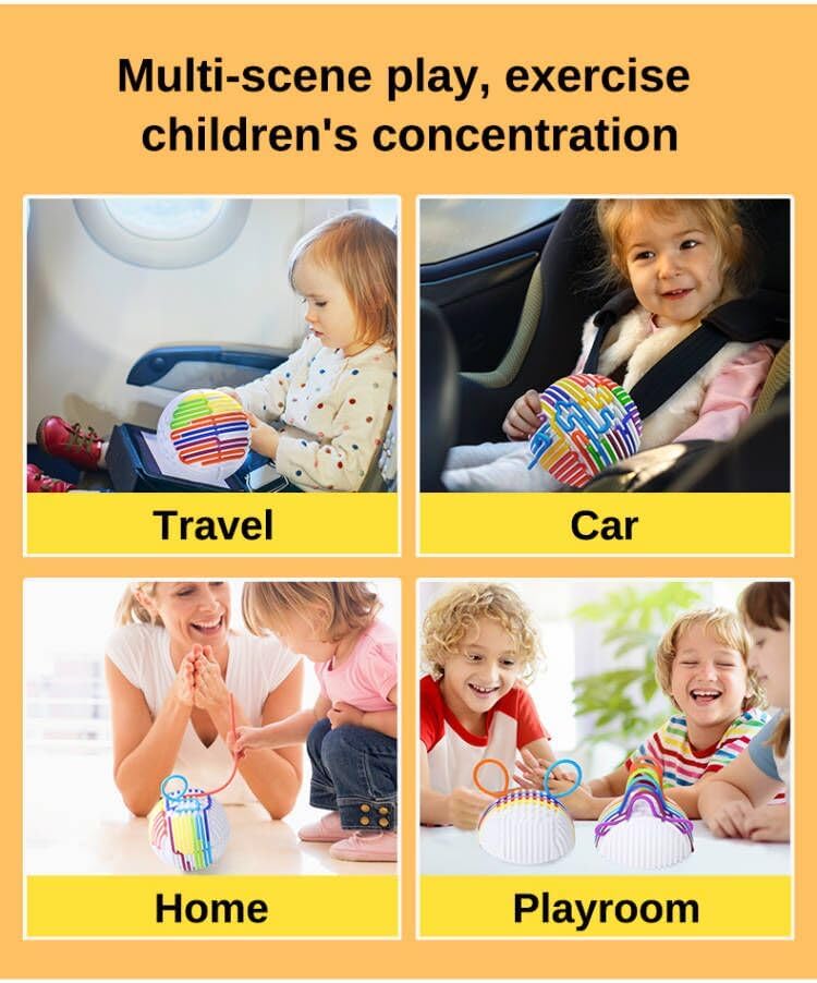 Miniatura 5 de Tablero de actividades sensoriales juguetes sensoriales de silicona para aliviar el estrés y la ansiedad, TDAH, autismo, juguetes sensoriales para