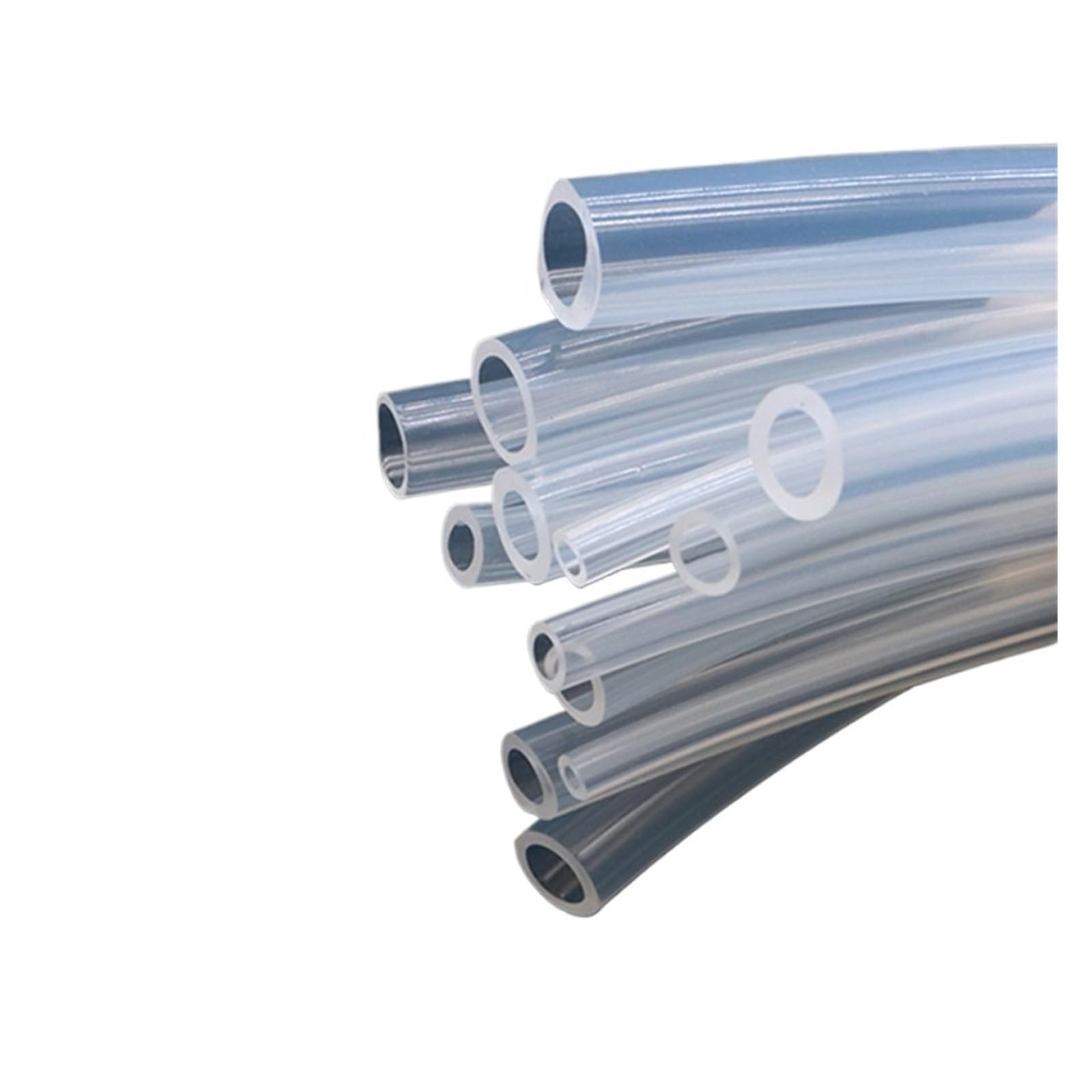 Tubo de silicona de grado alimenticio de 1/3/5/10 m, manguera de goma transparente, flexible, for riego de acuarios, conector de agua, mangueras de jardín.(10 meters,ID 8mm x OD 12mm)
