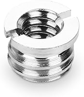 Vista 2 de Anwenk 1/4 to 3/8 Screw Adapter Converter Threaded Screws Adapter Spigot Screw Mount Set for Camera Tripod Monopod Ballhead Flash Light Stand