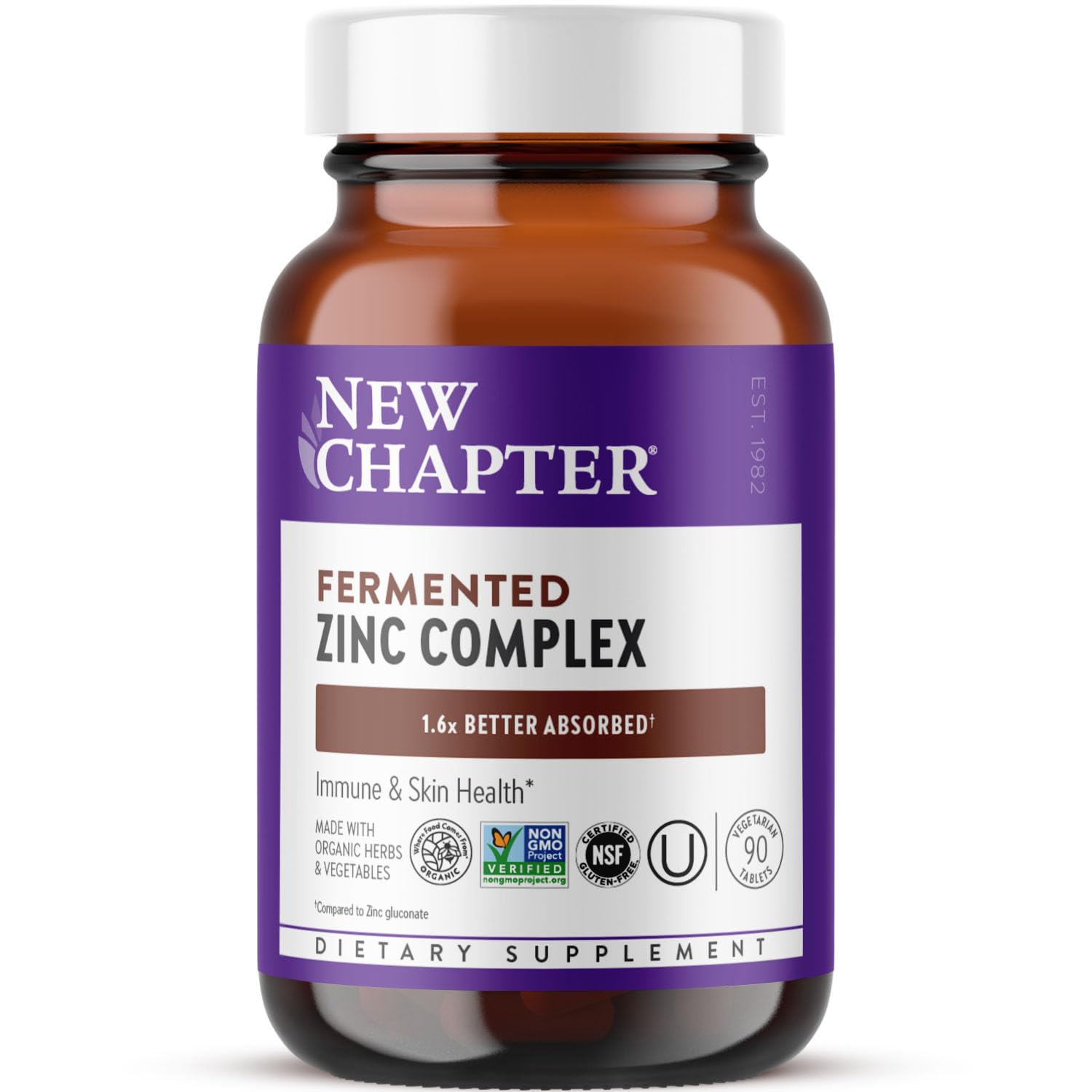 New Chapter Fermented Zinc Complex with Copper