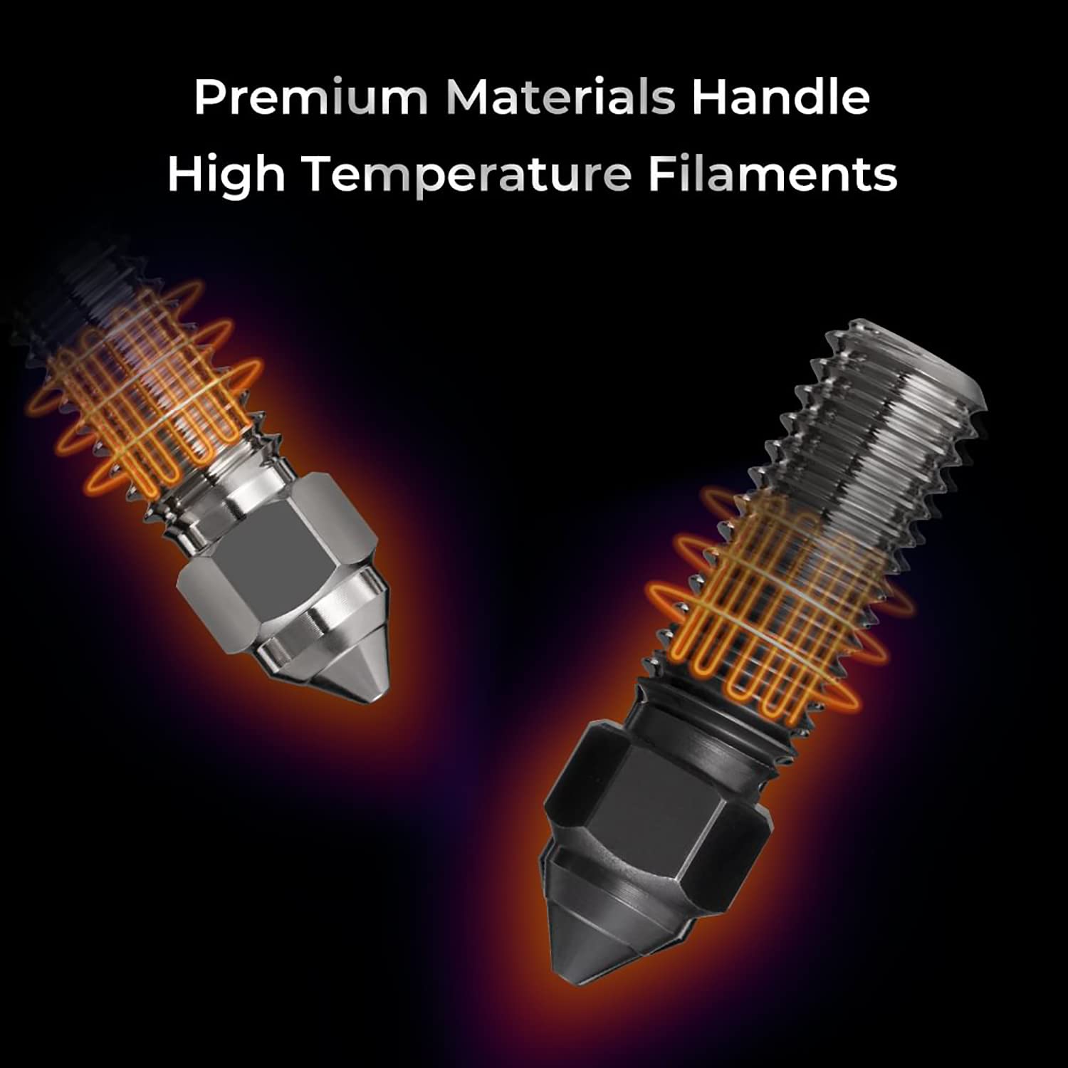 Amazon.co.jp: Creality Upgrade K1ノズルキット、硬化スチールノズル