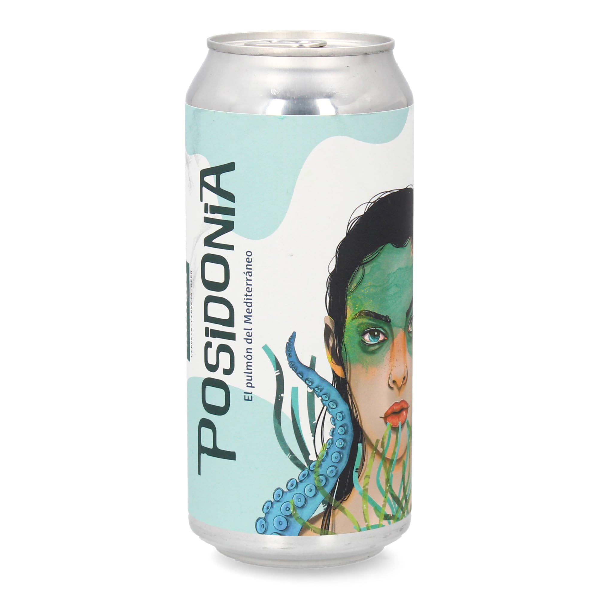 Althaia Posidonia Double IPA - Cerveza Artesana 44cl - Doble IPA con Coco, Piña y Mango - 8,2% Vol (Pack 12 Latas, 12, unidad)