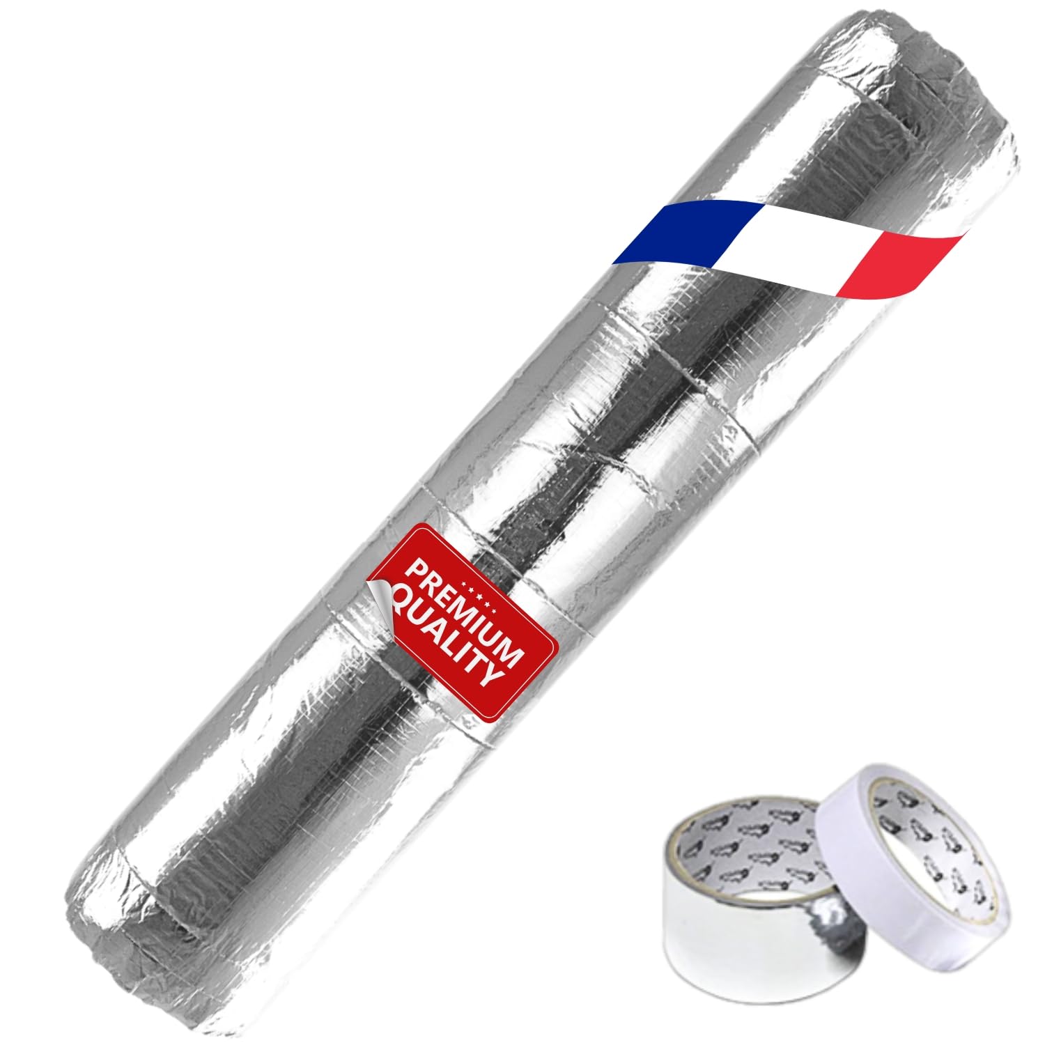 Isolant Porte de Garage, 760 x 75 x 0,5 cm - Isolant Thermique, Qualité Premium - Isolation Thermique, Multicouches, Réflecteurs, Ouate Plus Rubans Adhésifs - Fabriqué en France
