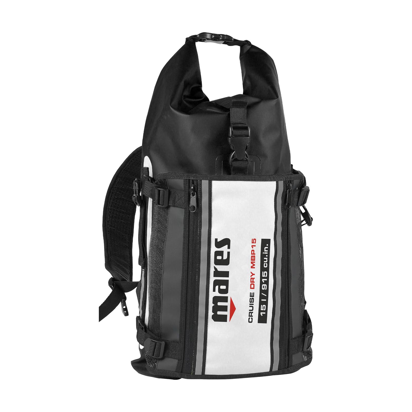 Mares Cruise - Borsa Termica con Doppia Chiusura, Colore: Nero/Bianco