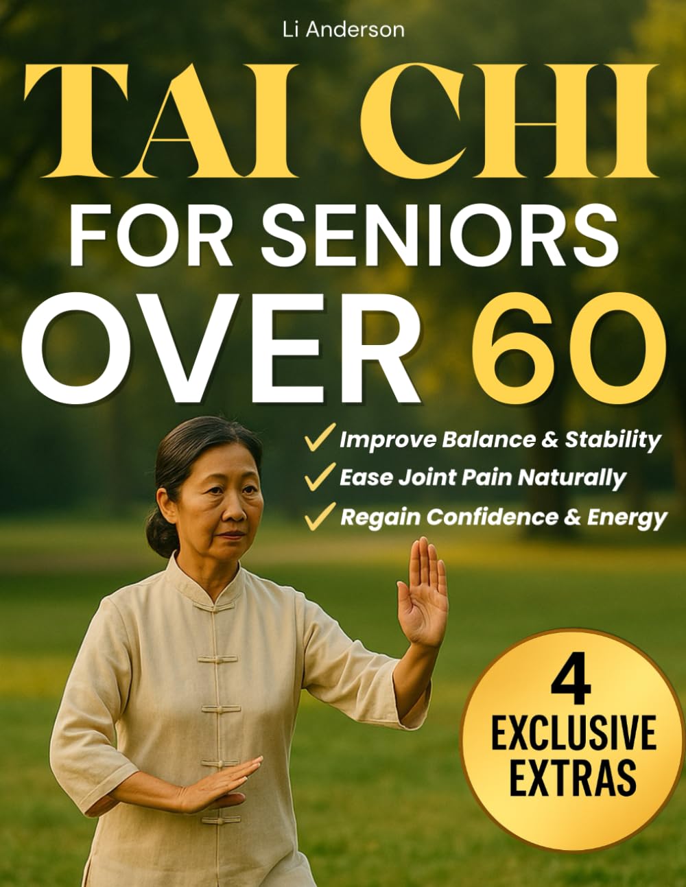 Tai Chi for Seniors Over 60: A 28-Day Gentle Illustrated Program with Easy-to-Follow Movements to Improve Balance, Restore Flexibility & Ease Joint Pain