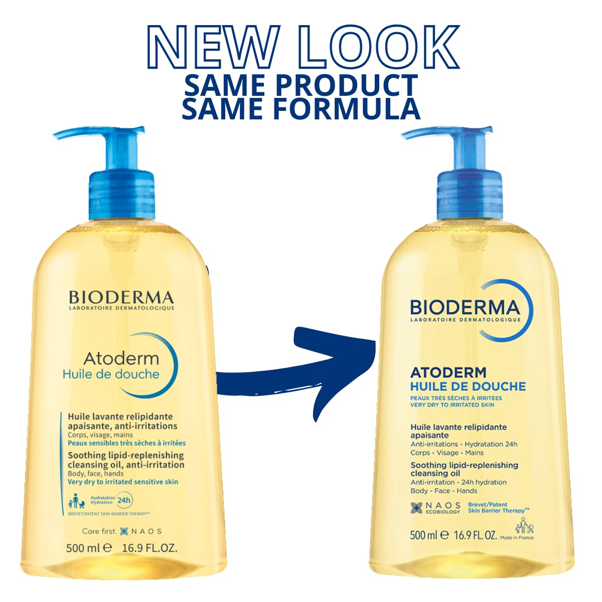 Bioderma Toderm Shower oil - Ultra-nourishing cleansing oil for dry to very dry skin: 16.9 Fl Oz (Pack of 1)