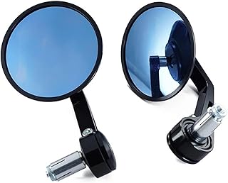 Rétroviseurs d'extrémité guidon Rétroviseurs Guidon Moto Pour Royal Enfield Pour Bullet Pour Meteor Pour Classic 350 500 Pour Interceptor 650 Rétroviseurs Guidon Rétro Pour Guidon Rétroviseurs latérau