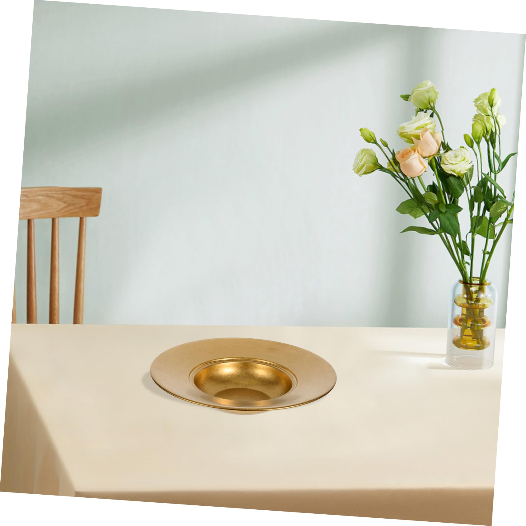 Mipcase Plato De Pasta De Acero Inoxidable Vintage Plato Profundo Para Servir Sopas Y Ensaladas Adecuadas Para La Cocina Italiana Y Los Postres Plato Profundo Ideal Para La Cocina