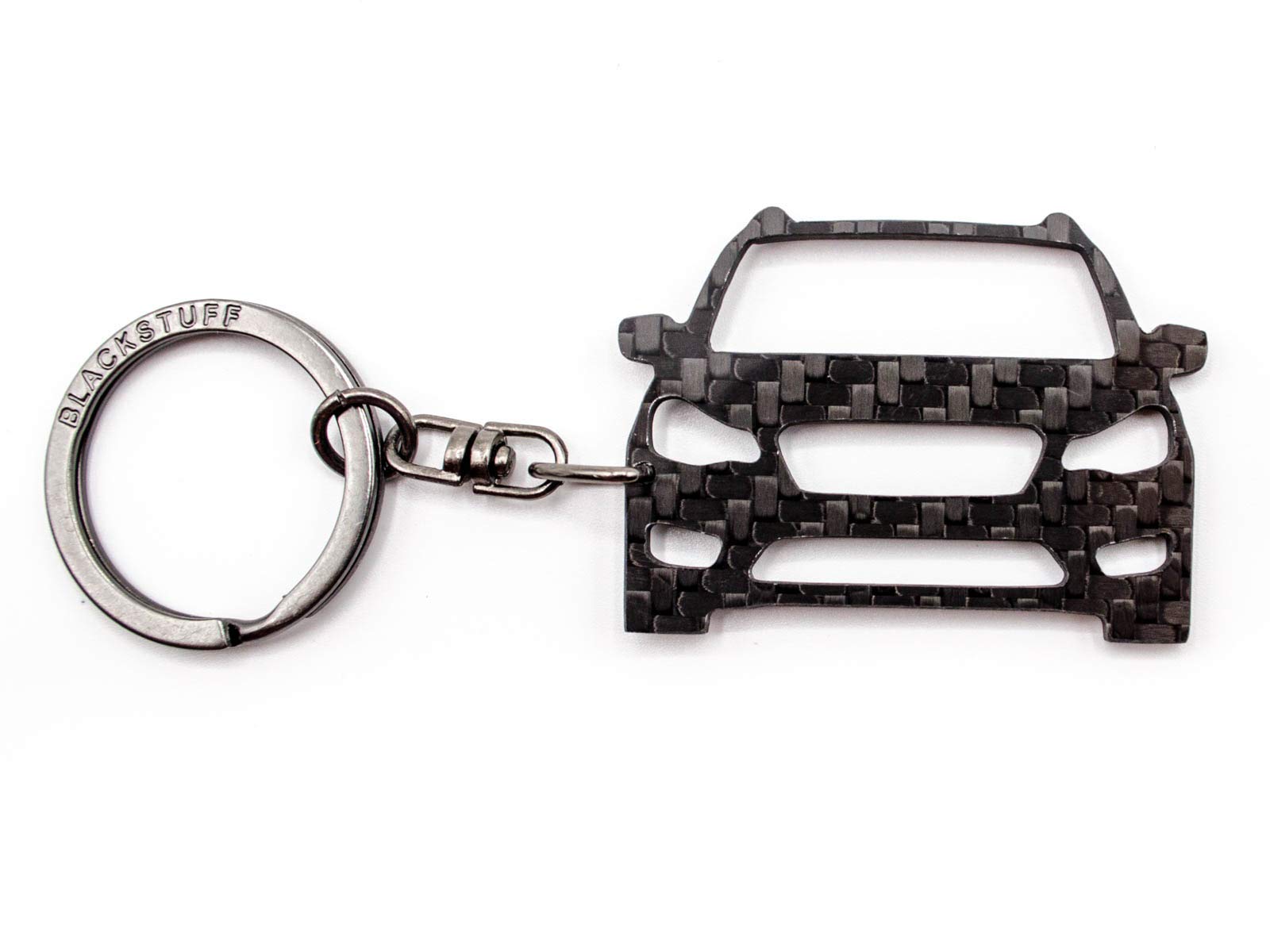 BlackStuffCarbon Fiber Keychain Keyring Ring Holder Compatible with XV Crosstreck Facelift 2017 BS-817