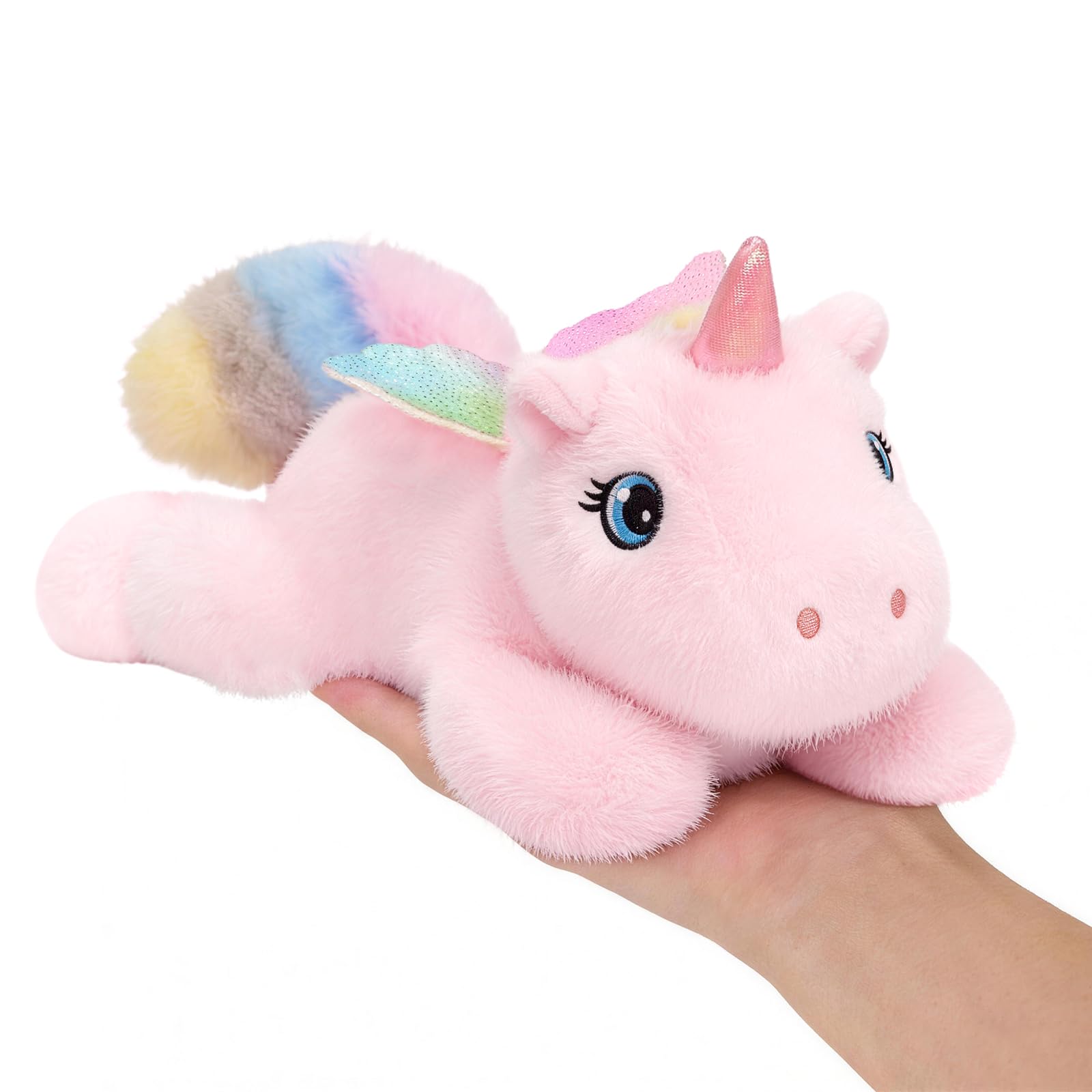 Ditucu Cute Palm-Sized Unicorn Stuffed Animal Soft Capibara Plush Doll Small Plushies Toys Gifts for Kids Pink 7